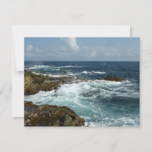 Costa Rocky de Aruba e Oceano Azul