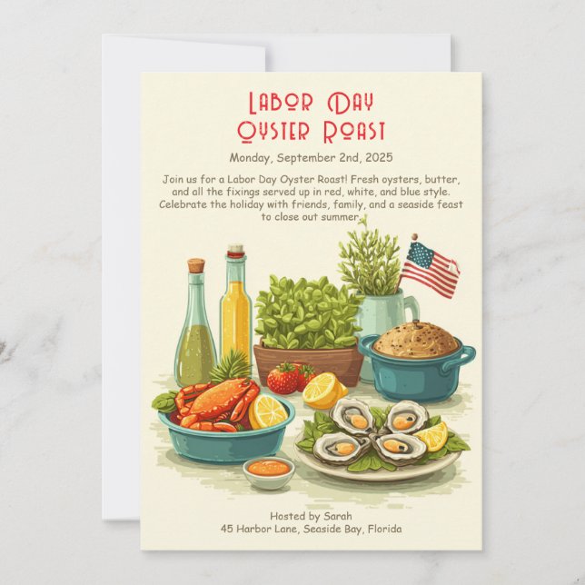 Costela Patriótica de Convite à Floresta de Ostra  (Frente)