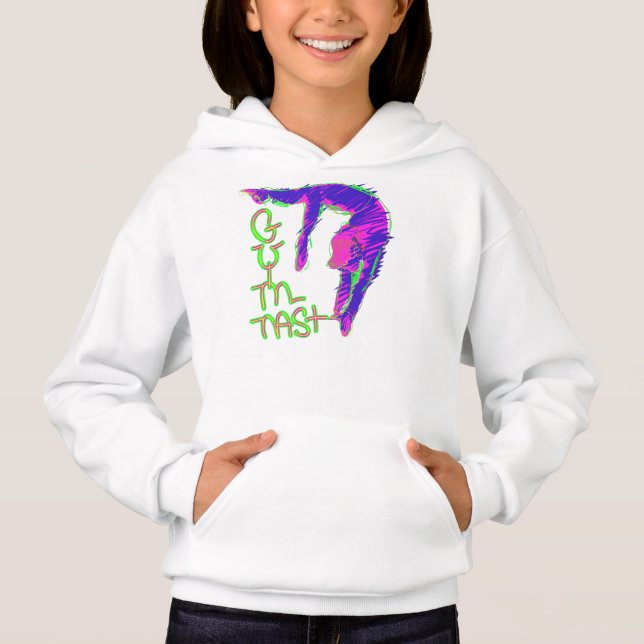 Costume do Hoodie das camisas da ginástica das (Frente)