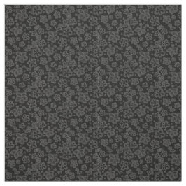 Costume floral cinzento preto do tecido de algodão