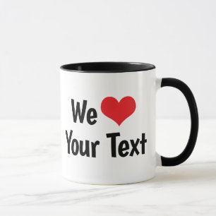 Costume nós amamos a caneca