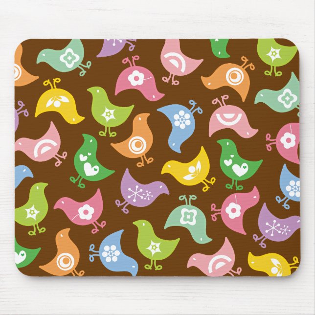 Costume retro Mousepad do teste padrão do (Frente)