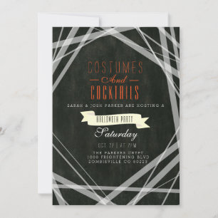 Costumes e Cocktails Convite para Festas de Hall