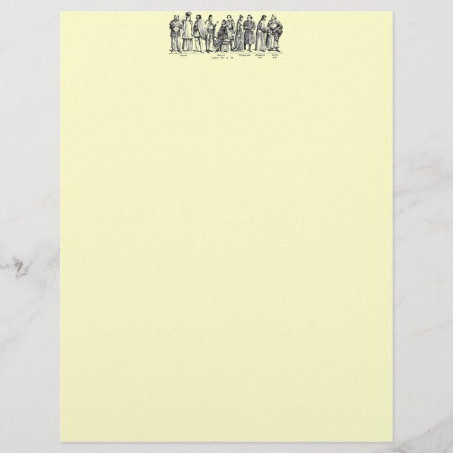 Costumes Históricos Letterhead (Frente)