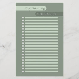 costura da lista de verificação