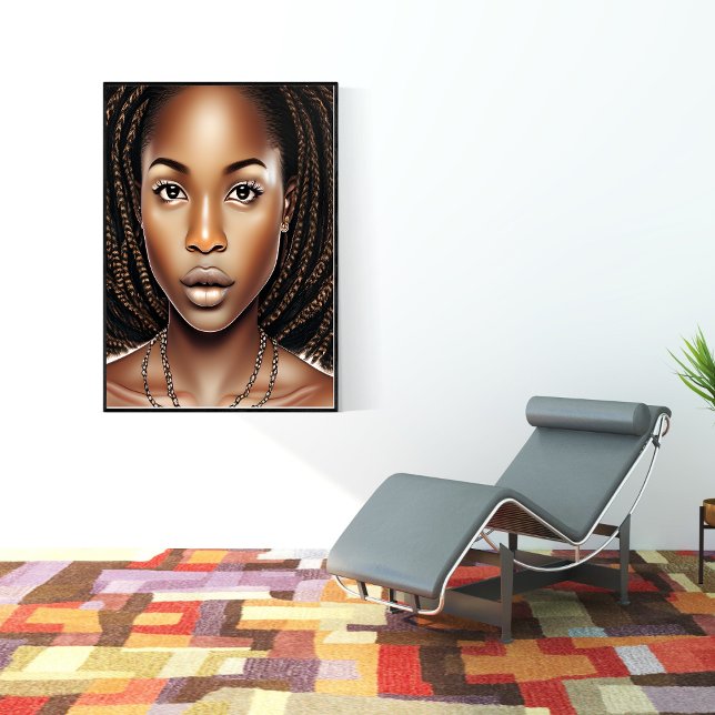 COTA AFRO MULHER RAINHA MELANIN POSTER (Criador carregado)