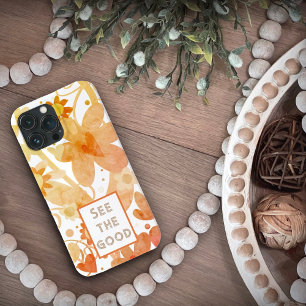 Cota de Tendência Personalizável Floral Laranja Mo