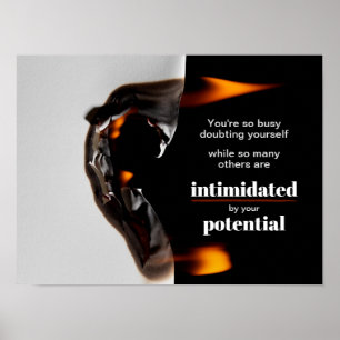 Cota motivacional impressão poster matte