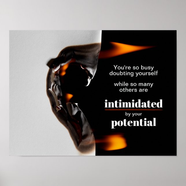 Cota motivacional impressão poster matte (Frente)