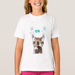 Cota Positiva Moderna Seguida Na Camisa T