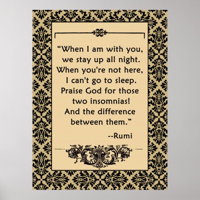 Cota RUMI LOVE em Poster ou Impressão (Frente)