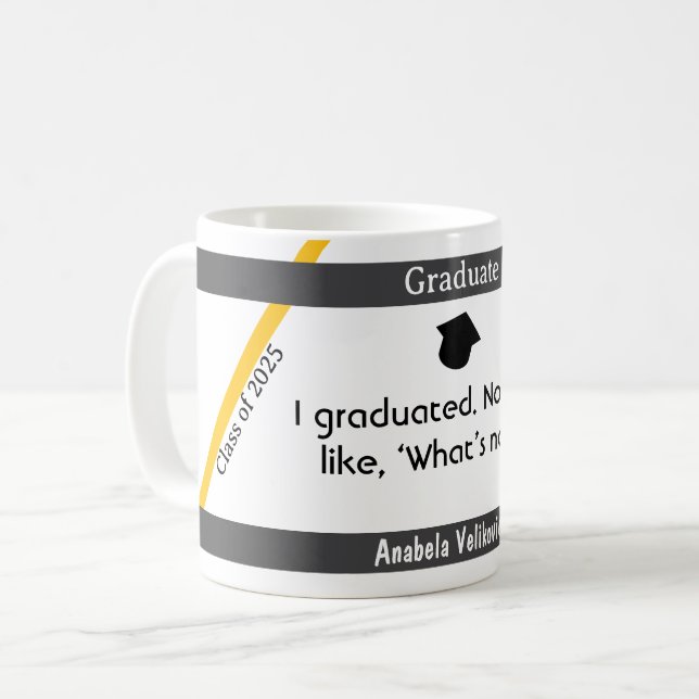 Cotação de graduação 7 caneca de café (Frente Esquerda)