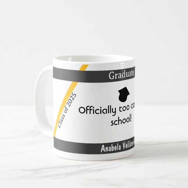 Cotação de graduação 8 caneca de café (Frente Esquerda)