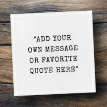 Cotação de mensagem personalizada de tipo de letra