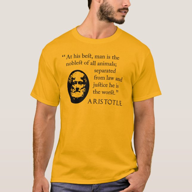 Cotação do t-shirt de Aristotle, homem (Frente)