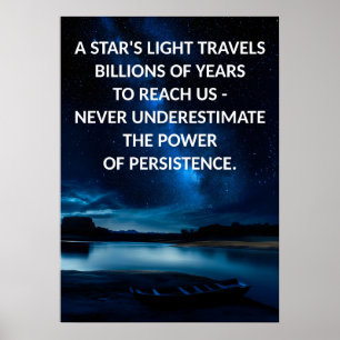 Cotações Poster Motivacionais de Persistência