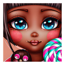 COTE AFRO CANDY GIRL POSTER