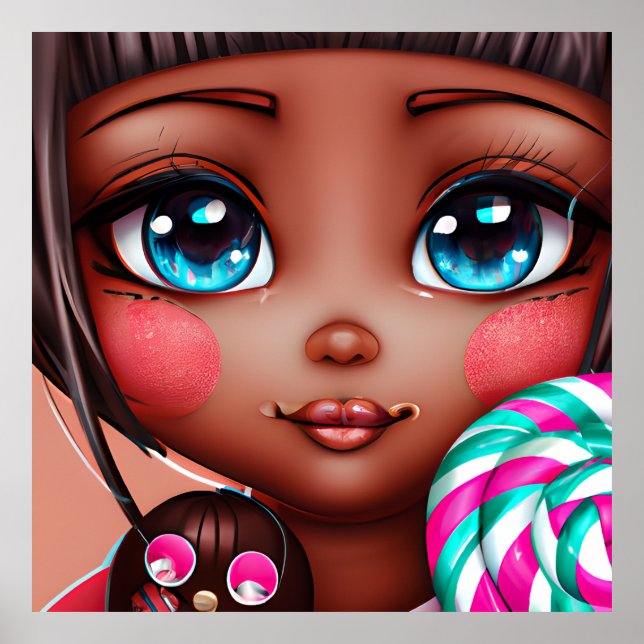 COTE AFRO CANDY GIRL POSTER (Frente)