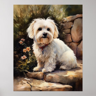 Coton De Tulear Dog Art Impressão
