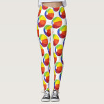 Cotovelo Beachball Summer Beach Party Ball Legging<br><div class="desc">Leggings mostram uma ilustração original de uma fileira de bolas de praia coloridas pelo arco-íris. Excelente para a festa da praia!</div>