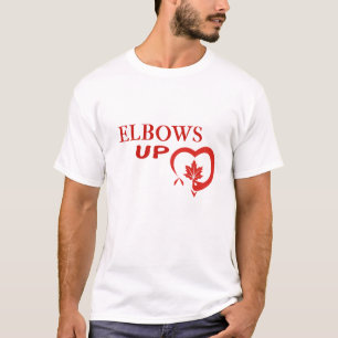 Cotovelo para cima da camisa