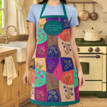 Cottagecore Floral Remendado com Bordados