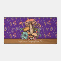 Cottagecore Personalizado Mushroom XL Deskmat V6