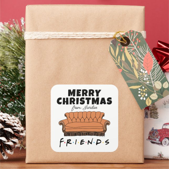Couch FRIENDS™ | Etiqueta de Presente de Natal (Feriado)