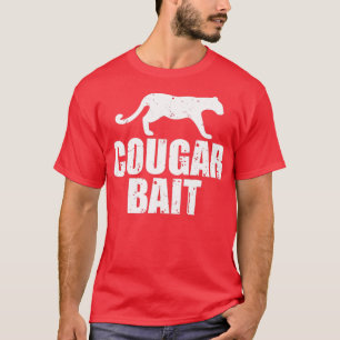 Cougar Bait Funny Gift Cougar Caça Camisa De Pesca