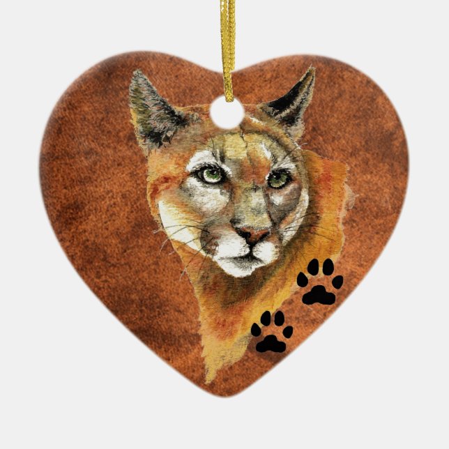 Cougar, Puma, Enfeites de natal do Leão de Montanh (Frente)