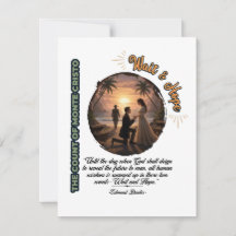 Count of Monte Cristo Wait & Hope Sunset Flat Card