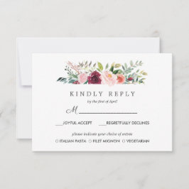 Country Bloom | Resposta de Casamento RSVP OPÇÃO D