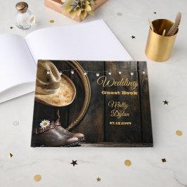 Country Boots Hat, Livro de Convidados do Casament