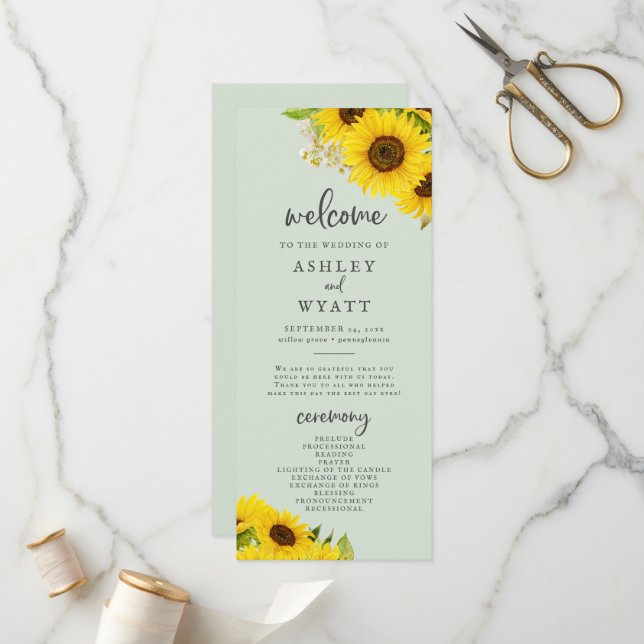 Country Sunflower | Programa Casamento de Casas de (Frente/Verso In Situ)