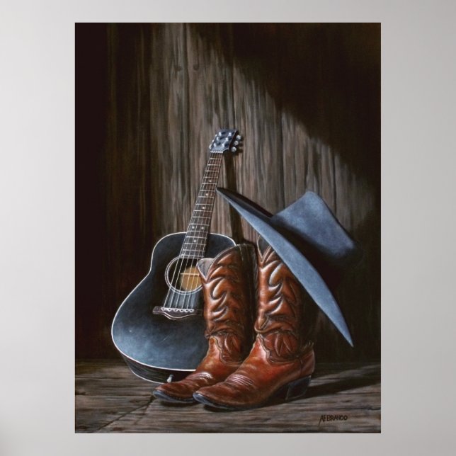 County Music "Boots" Poster (Frente)
