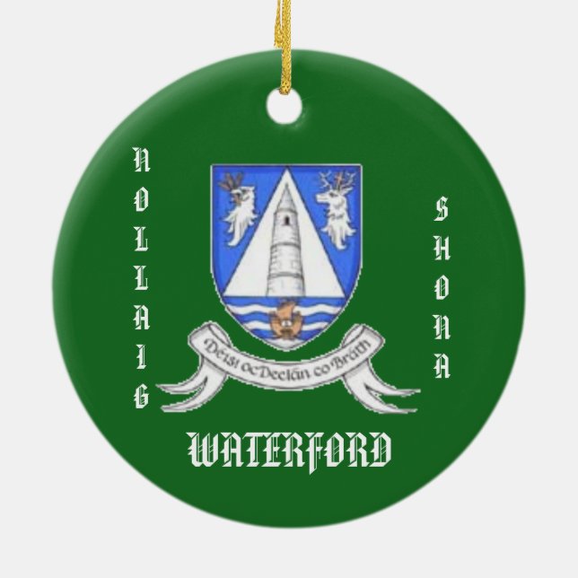 County Waterford Ireland Enfeites de natal (Traseira)