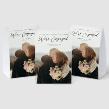 Couple Photo Engagement Party Welcome Table Sign