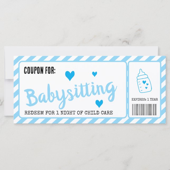 Coupon Babysitting (Frente)