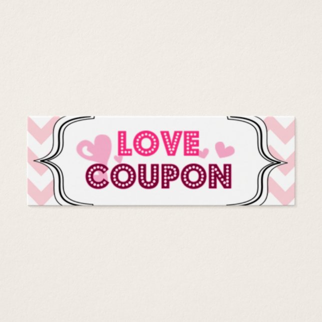 Coupons de amor de dia de os namorados (Frente)