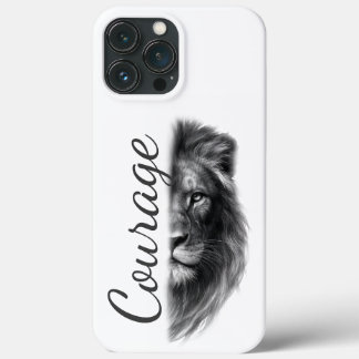 Courage Lion Artistic Minimal-