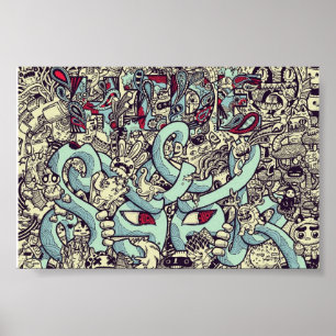 Couro cru! Poster do pop art!