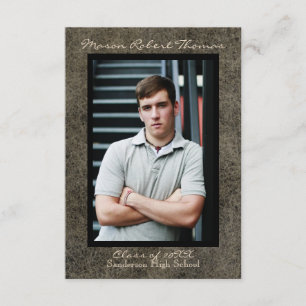 Couro Marrom - Anúncio de graduação 3x5