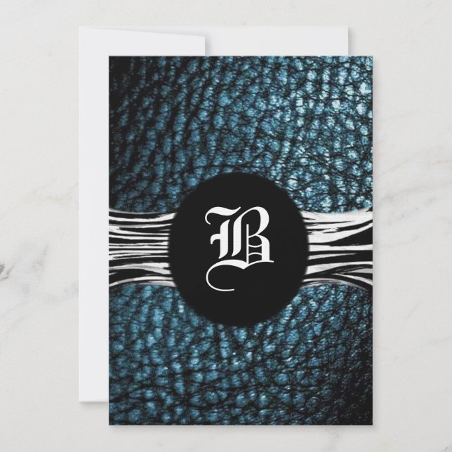 Couro MVB Faux/Azul-Luar Profundo (Frente)