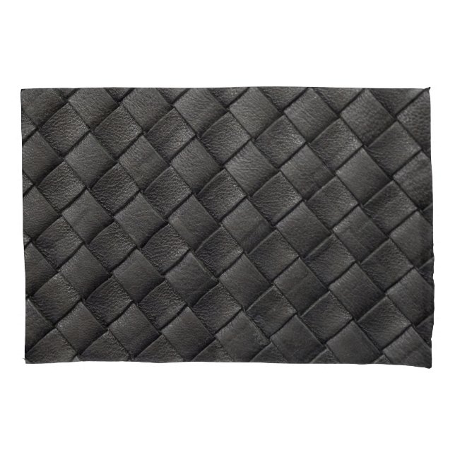 Couro Preto Travado: Textura Vintage (Frente)