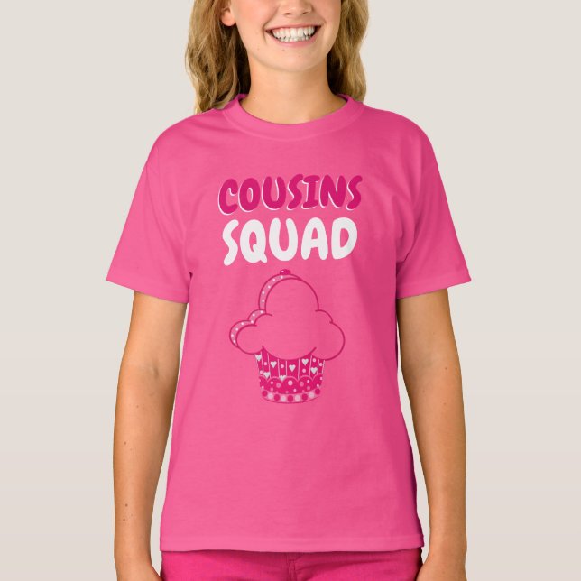 Cousins Girls' Hanes TAGLESS® T-Shirt (Frente)