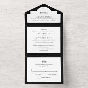 Couture Elegante   Casamento Negro e Branco