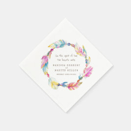 Couve-da-boêmia e guardanapos de miçanga colorfu