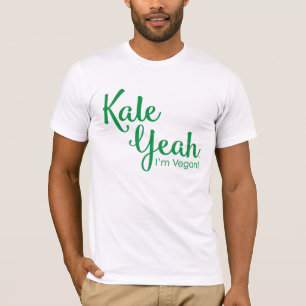 Couve yeah eu sou o t-shirt dos homens do Vegan