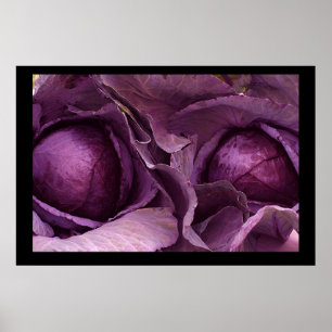 Couves vermelhas. Poster pelo cARTerART