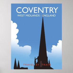 Coventry West Midlands England poster de viagens